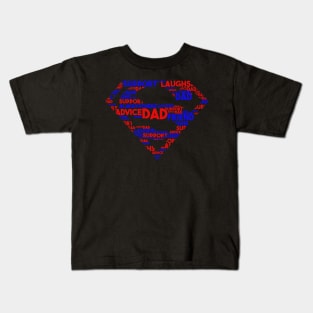 Fathers Day Autism Dad Advocate Warrior Awareness Autism Superhero Kids T-Shirt